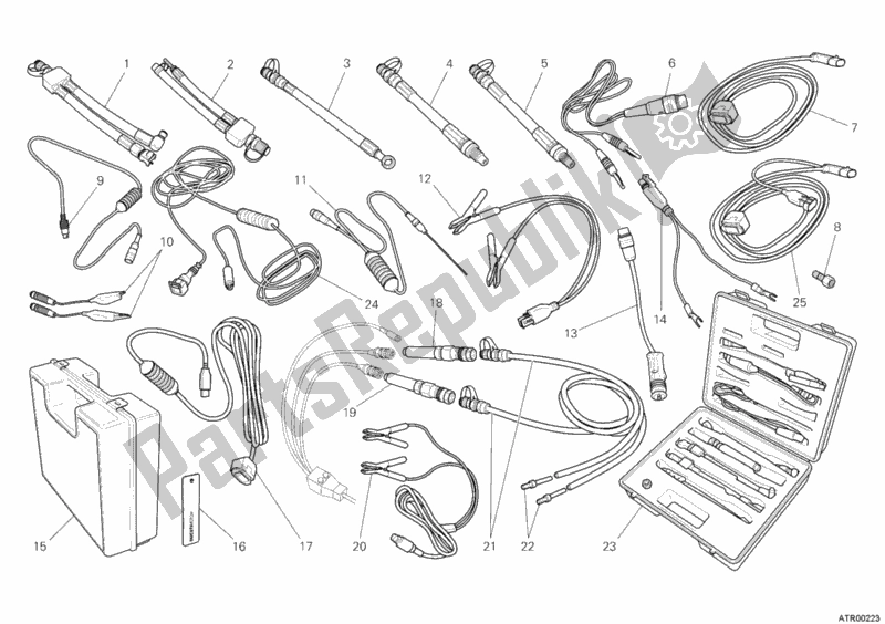 Toutes les pièces pour le Instrument De Contrôle De Pression du Ducati Multistrada 1200 USA 2011